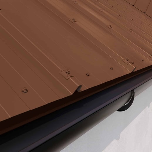 Felsplaat 33/500-LR | Dak | Staal 0,75 mm | 25 µm Polyester | 8011 - Notenbruin #6