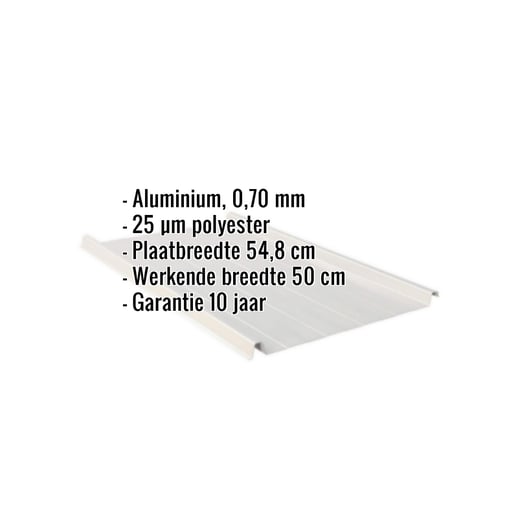 Felsplaat 33/500-LR | Dak | Aluminium 0,70 mm | 25 µm Polyester | 9006 - Zilver-Metallic #2