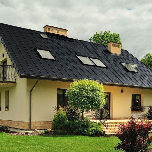 Felsplaat PD-510-S | Damwand | Anti-Drup 700 g/m² | Staal 0,50 mm | 50 µm PURLAK® | 7016 - Antracietgrijs #4