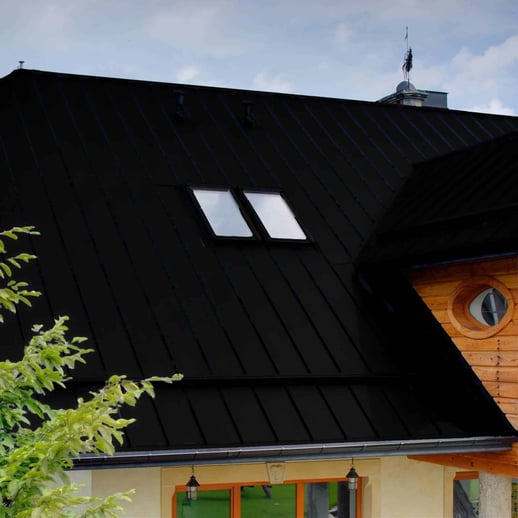 Felsplaat PD-510-S | Damwand | Staal 0,50 mm | 50 µm PURLAK® | 9005 - Gitzwart #5