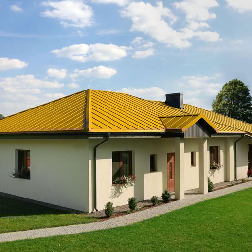 Felsplaat PD-510-S | Damwand | Staal 0,50 mm | 25 µm Polyester | 1021 - Koolzaadgeel #8