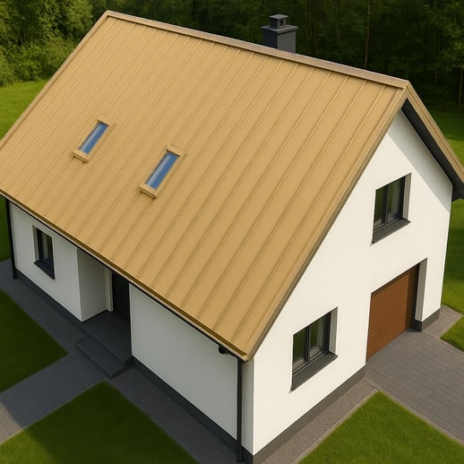 Felsplaat PD-510-S | Damwand | Staal 0,50 mm | 25 µm Polyester | 1002 - Zandgeel #12