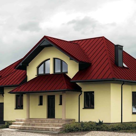 Felsplaat PD-510-S | Mikro | Anti-Drup 700 g/m² | Staal 0,50 mm | 50 µm PURMAT® | 028 - Kersrood #10