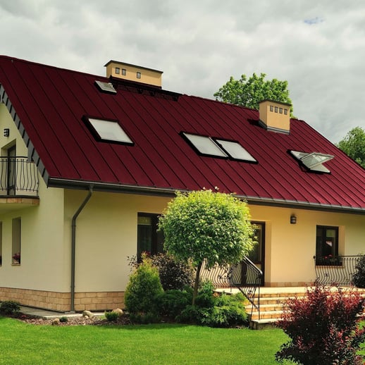 Felsplaat PD-510-S | Nano | Anti-Drup 700 g/m² | Staal 0,50 mm | 25 µm Polyester | 3005 - Wijnrood #4