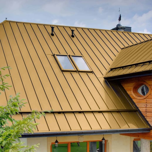 Felsplaat PD-510-S | Vlak | Anti-Drup 700 g/m² | Staal 0,50 mm | 25 µm Polyester | 1002 - Zandgeel #5