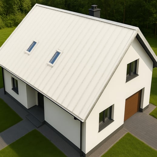 Felsplaat PD-510-S | Vlak | Staal 0,50 mm | 25 µm Polyester | 9010 - Zuiverwit #12