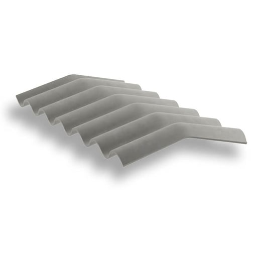 Gegolfde hoeknok | 15° | 300 x 300 x 1,095 m | Zwart #1