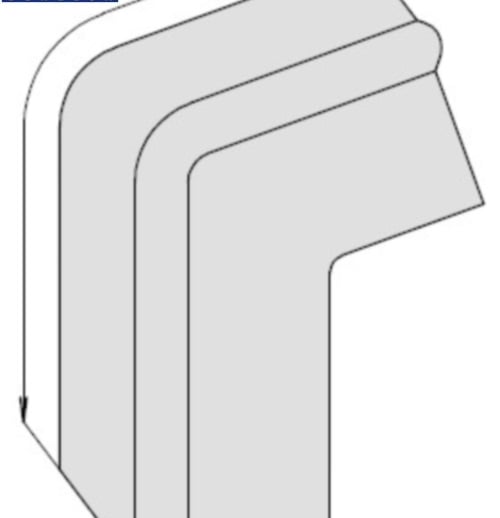 Geknikt windveer | Links | 20° | Terracotta #2