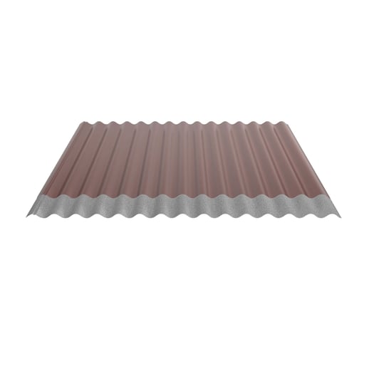 Golfplaat 18/1064 | Dak | Anti-Drup 2400 g/m² | Staal 0,63 mm | 25 µm Polyester | 8012 - Roodbruin #5