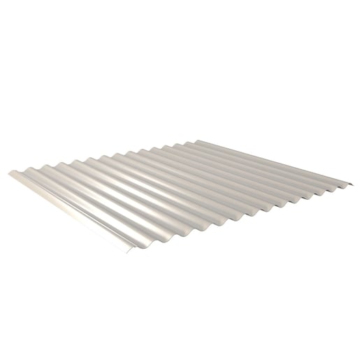 Golfplaat 18/1064 | Dak | Anti-Drup 2400 g/m² | Staal 0,63 mm | 25 µm Polyester | 9002 - Grijswit #1