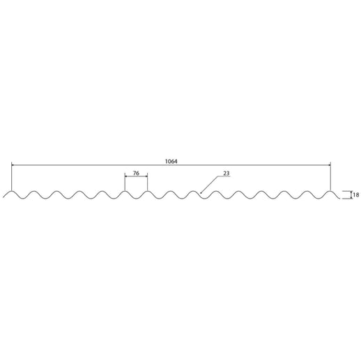 Golfplaat 18/1064 | Gevel | Staal 0,75 mm | 25 µm Polyester | 7016 - Antracietgrijs #5