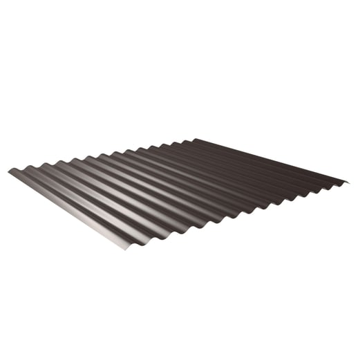 Golfplaat 18/1064 | Gevel | Staal 0,50 mm | 60 µm Puramid | 8017 - Chocoladebruin #1