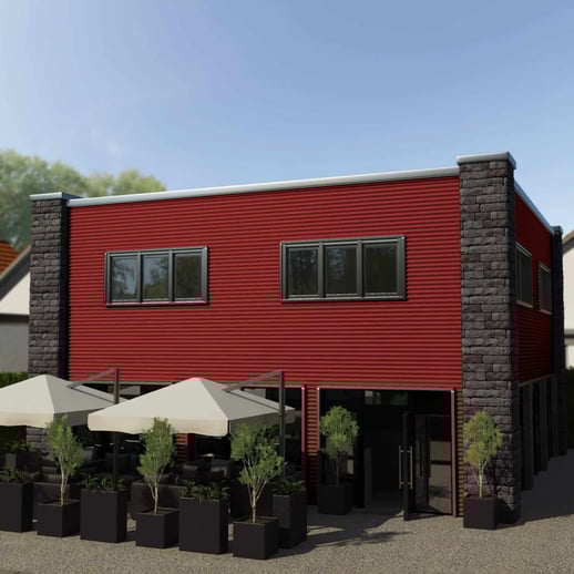 Golfplaat PF25W | Gevel | Staal 0,50 mm | 35 µm Mattpolyester | 028 - Kersrood #3