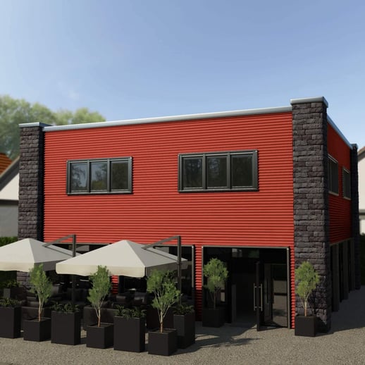 Golfplaat PF25W | Gevel | Staal 0,50 mm | 25 µm Polyester | 3016 - Koraalrood #3