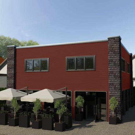 Golfplaat PF25W | Gevel | Staal 0,63 mm | 25 µm Polyester | 8012 - Roodbruin #3