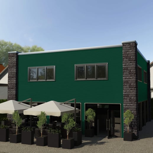 Golfplaat PF25W | Gevel | Staal 0,75 mm | 25 µm Polyester | 6005 - Mosgroen #3