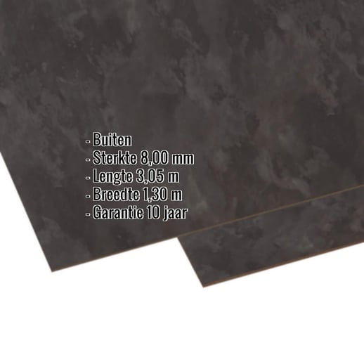 HPL plaat | Buiten | 8 mm | Leisteenlook | 3,05 x 1,30 m #2