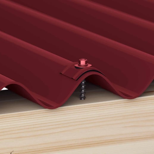 Kalotten | Profiel 18/1064 | Montage profieltop | Wijnrood #2