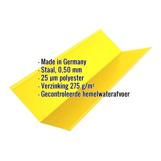 Kilgoot | 195 x 19,5 cm | Staal 0,50 mm | 25 µm Polyester | 1021 - Koolzaadgeel #2