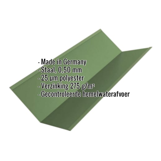 Kilgoot | 195 x 19,5 cm | Staal 0,50 mm | 25 µm Polyester | 6011 - Resedagroen #2