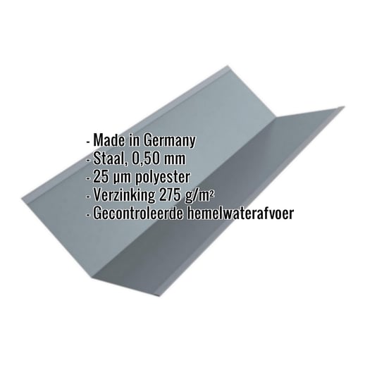 Kilgoot | 195 x 19,5 cm | Staal 0,50 mm | 25 µm Polyester | 7000 - Pelsgrijs #2