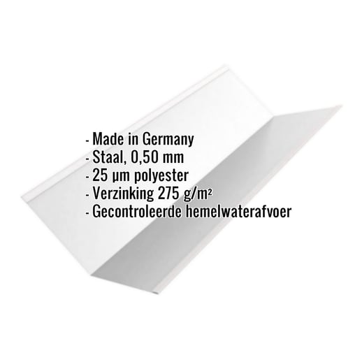 Kilgoot | 195 x 19,5 cm | Staal 0,50 mm | 25 µm Polyester | 7035 - Lichtgrijs #2