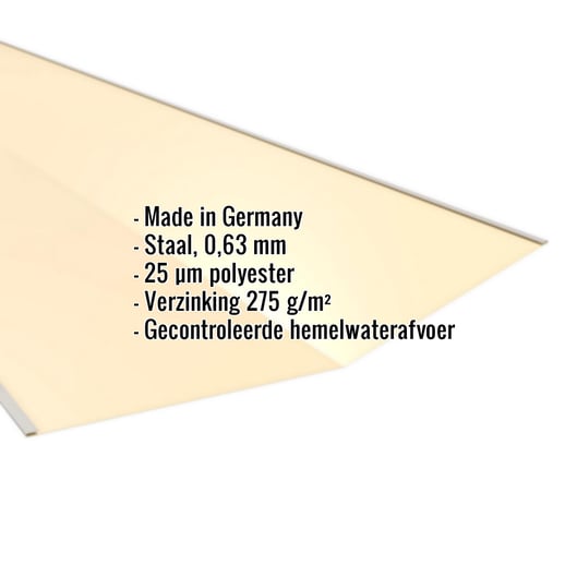 Kilgoot | 49 cm x 49 cm x 2,00 m | Staal 0,63 mm | 25 µm Polyester | 1015 - Licht ivoorkleurig #2