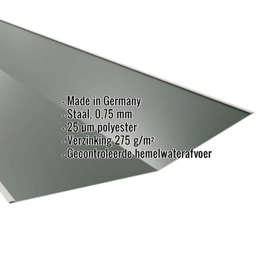 Kilgoot | 49 cm x 49 cm x 2,00 m | Staal 0,75 mm | 25 µm Polyester | 6020 - Chroomoxydegroen #2