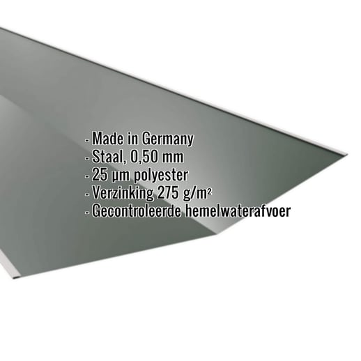 Kilgoot | 490 x 49 cm | Staal 0,50 mm | 25 µm Polyester | 6020 - Chroomoxydegroen #2