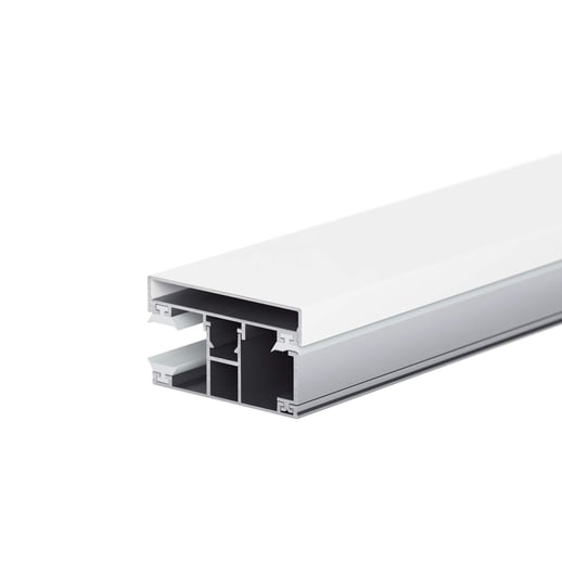 Klemdeksel | Voor DUO profiel | Aluminium | Wit | Lengte 2,00 m #3