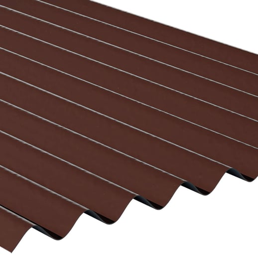 Kunststof profielplaat ReWell | 94/34 | 2,20 mm | Bruin | 2,00 m #1