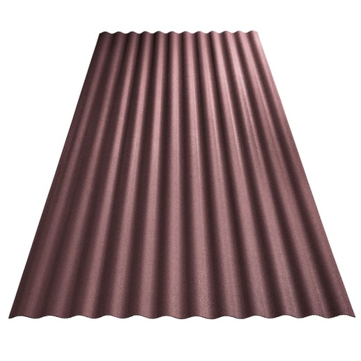 Kunststof profielplaat Scobanit light | 76/18 | 3,00 mm | Roodbruin | 2,00 m #4