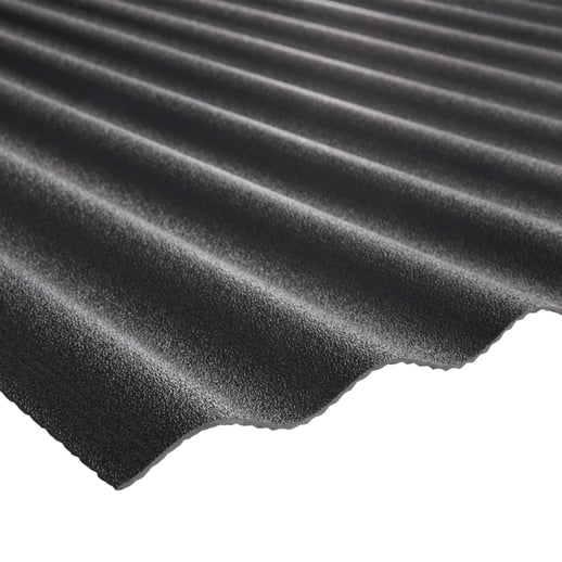 Kunststof profielplaat Scobanit light | 76/18 | 3,00 mm | Zwart | 2,00 m #1