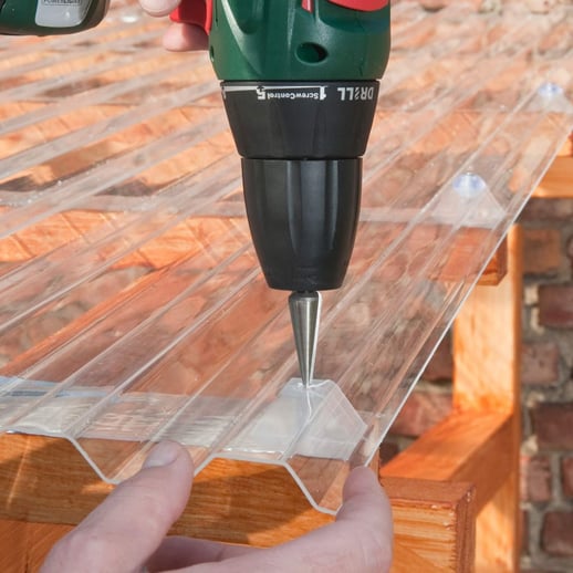 PET damwandplaat | 70/18 | 1,10 mm | Helder  | Blueline | 2,00 m #6