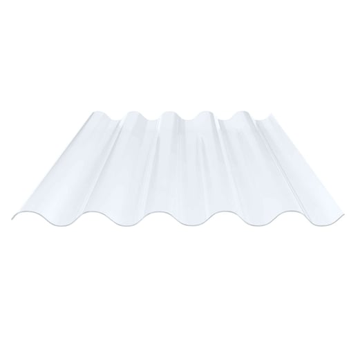 PVC golfplaat | 177/51 | Profiel 5 | 1,20 mm | Helder, licht blauw getint | 2,00 m #1