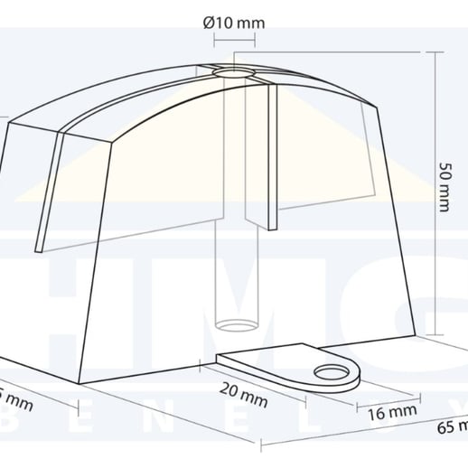 Afstandhouders | Profiel 177/51 | Helder | 100 stuks #3