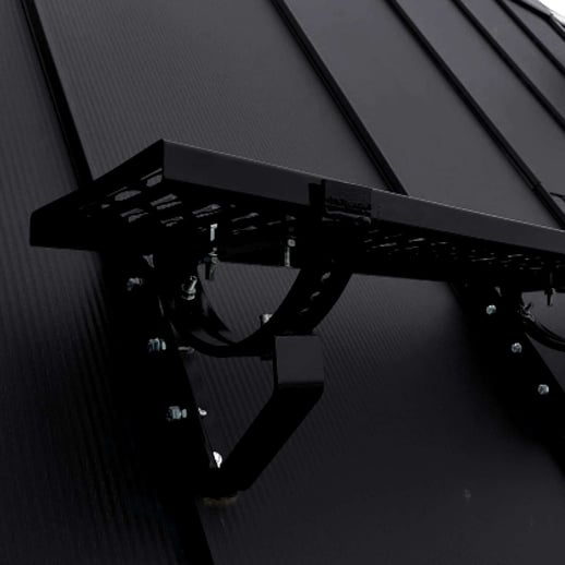 Looprooster | Set | Voor felsplaat PD-510-S | Breedte 40 cm | 9005 - Gitzwart #1