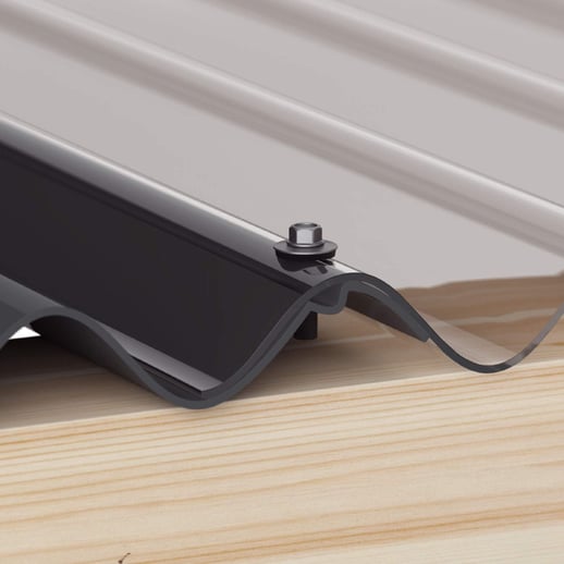 Master-Plug schroef | Montage profielplaten met lichtplaten | 9,5 x 22 mm | Blank #3