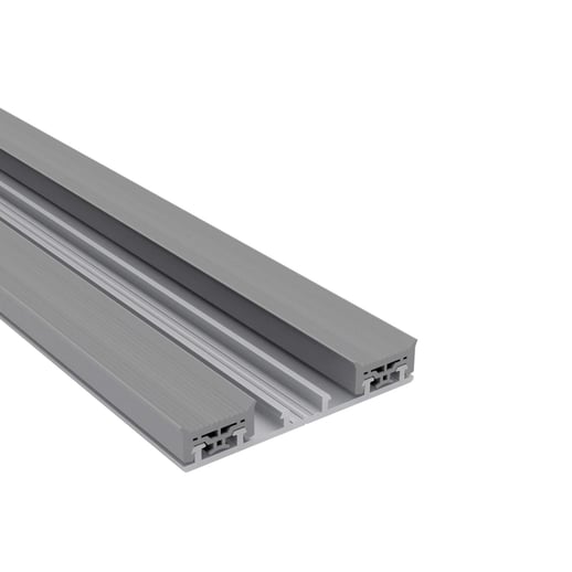 Mendig | Onderprofiel | Aluminium | Blank | 4,00 m #1