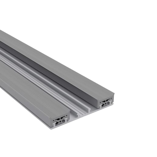 Mendig | Onderprofiel | Aluminium | Blank | 6,00 m #1