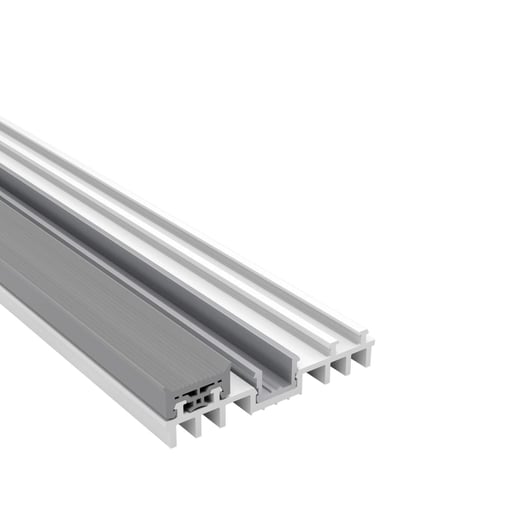 Mendig | Thermo-Rand-Onderprofiel | Kunststof en aluminium | Wit | 2,00 m #1