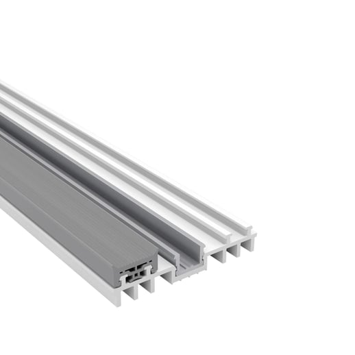Mendig | Thermo-Rand-Onderprofiel | Kunststof en aluminium | Wit | 7,00 m #1