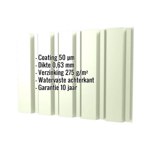 Damwandplaat T35M | Gevel | Staal 0,63 mm | 50 µm PURLAK® | 9002 - Grijswit #2
