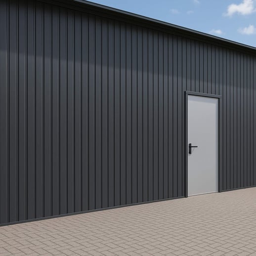 Damwandplaat T7M | Gevel | Staal 0,40 mm | 25 µm Polyester | 7016 - Antracietgrijs #3