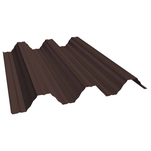 Warmdakplaat T92P | Dak | Staal 0,50 mm | 25 µm Polyester | 8017 - Chocoladebruin #1