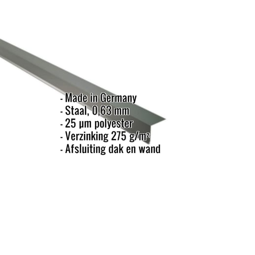 Muuraansluiting | 16 x 11,5 cm | 95° | Staal 0,63 mm | 25 µm Polyester | 6020 - Chroomoxydegroen #2