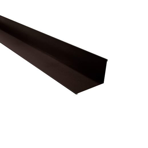 Muuraansluiting | 16 x 11,5 cm | 95° | Staal 0,50 mm | 35 µm Mattpolyester | 32 - Donkerbruin #1