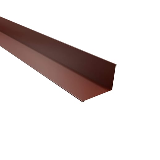 Muuraansluiting | 16 x 11,5 cm | 95° | Staal 0,50 mm | 60 µm Puramid | 6012 - Roodbruin #1