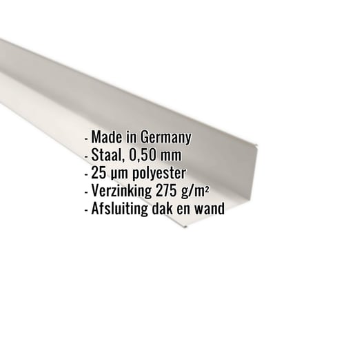 Muuraansluiting | 22 x 15 cm | 95° | Staal 0,50 mm | 25 µm Polyester | 9010 - Zuiverwit #2