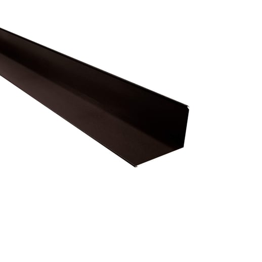 Muuraansluiting | 22 x 15 cm | 95° | Staal 0,50 mm | 35 µm Mattpolyester | 32 - Donkerbruin #1